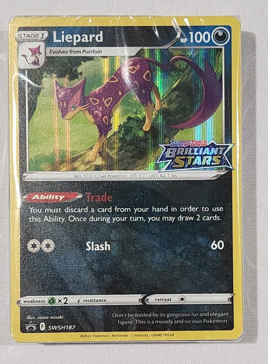 Brilliant Stars Build and Battle Promos - SEALED - Liepard SWSH187 Promo cards/deck.