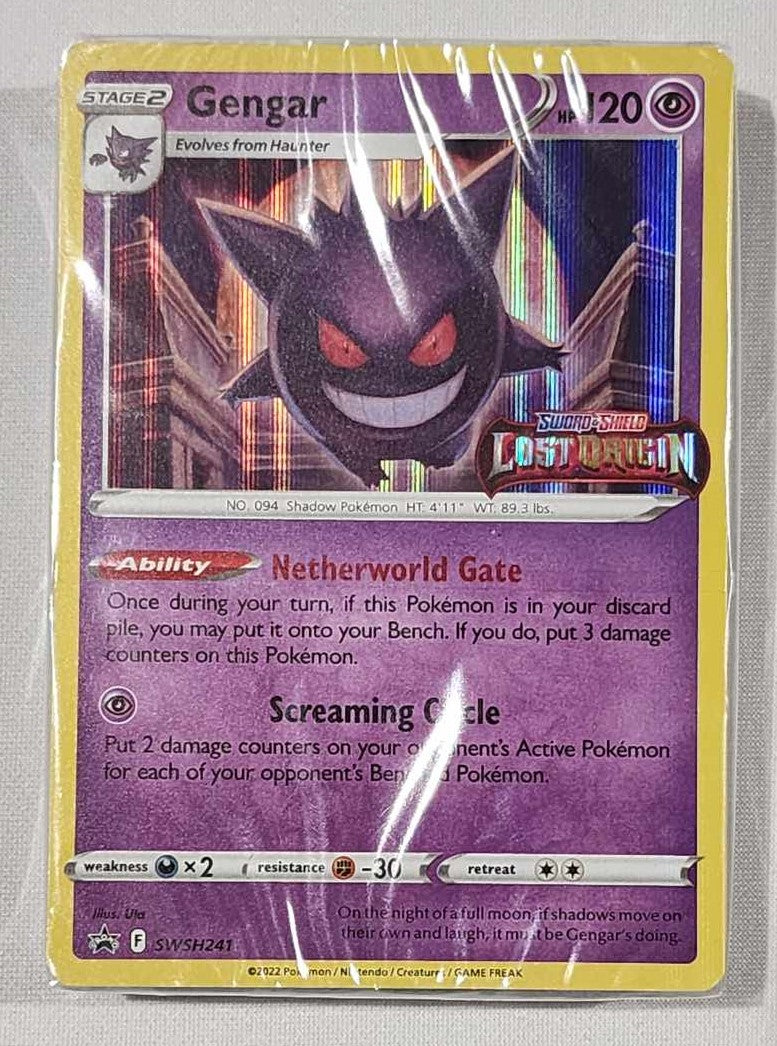 Lost Origin Build and Battle Promos - SEALED - Gengar SWSH241 Prerelease Promo cards/deck.