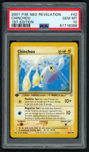 Load image into Gallery viewer, Pokemon Chinchou 1st Edition PSA 10 - Neo Revelation
