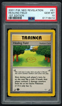 Load image into Gallery viewer, Pokemon Healing Field 1st Edition PSA 10 - Neo Revelation
