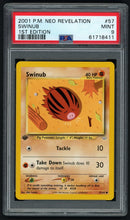 Load image into Gallery viewer, Pokemon Swinub 1st Edition PSA 9 - Neo Revelation
