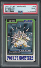 Load image into Gallery viewer, Sandslash #028 - PSA 9 - Carddass &quot;97 Japanese
