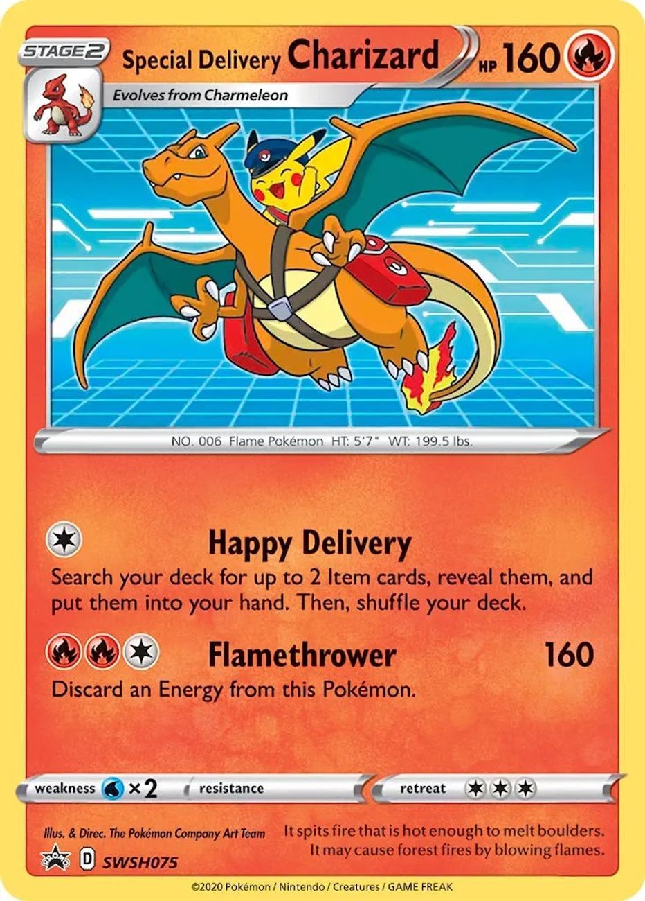 Special Delivery Charizard Sealed- SWSH075 PROMO